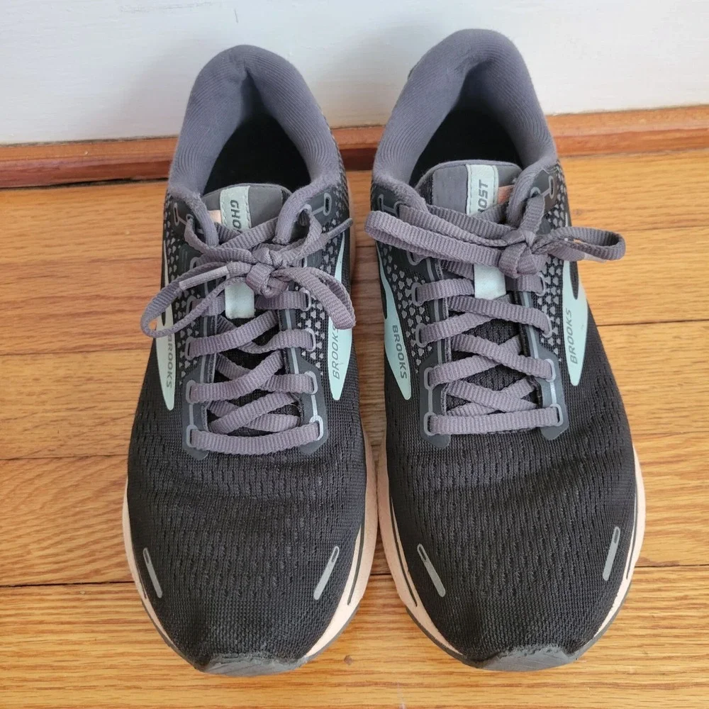 Brooks 8‎ Black Athletic Running Tennis Shoes DNA GHOST 14 Track Cross Country